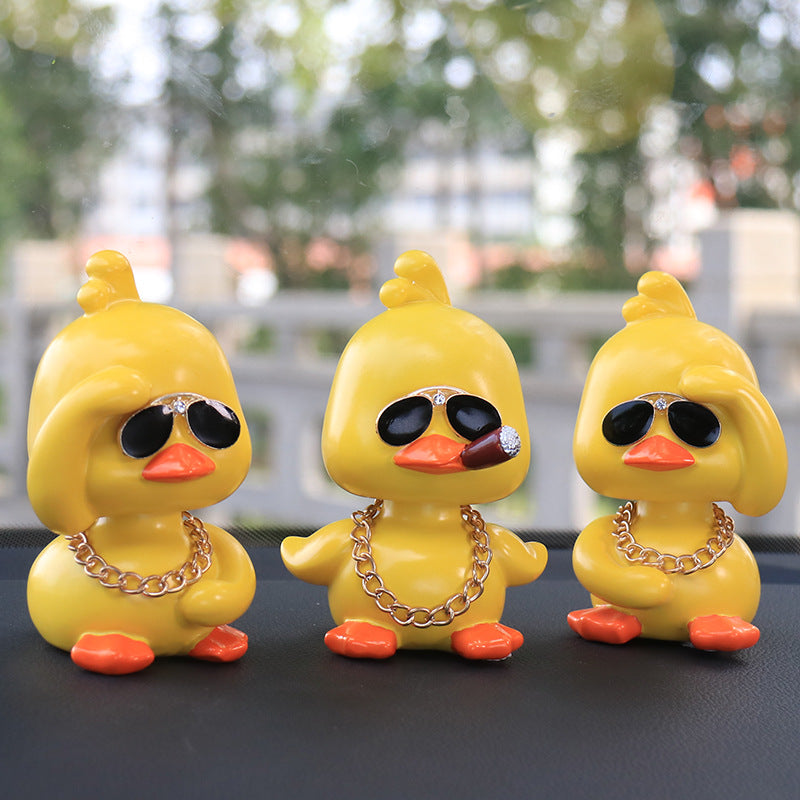 Little Yellow Duck Car Interior Ornaments Ornaments