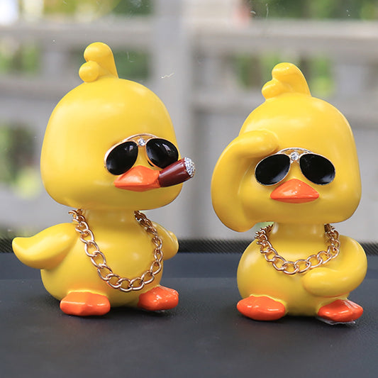 Little Yellow Duck Car Interior Ornaments Ornaments