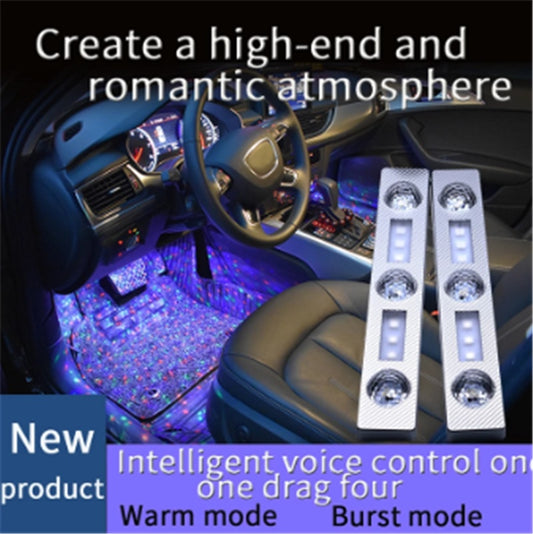 Car Decorative Lamp USB LED Light Star Starry Night Automobile Atmosphere Light Car Interior Accessories