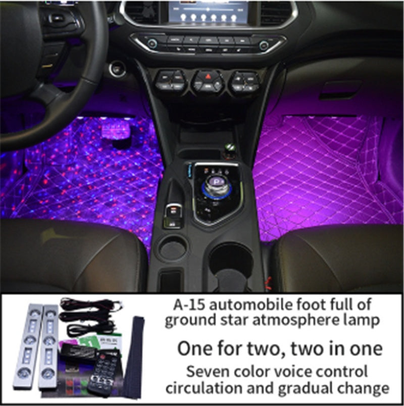 Car Decorative Lamp USB LED Light Star Starry Night Automobile Atmosphere Light Car Interior Accessories