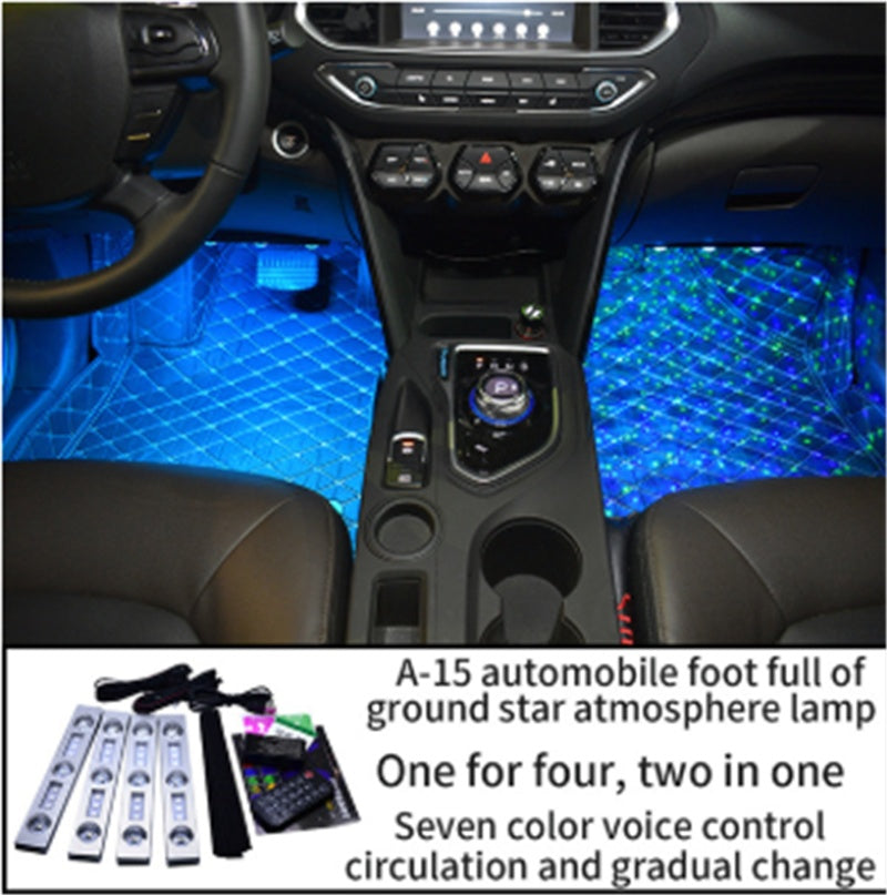 Car Decorative Lamp USB LED Light Star Starry Night Automobile Atmosphere Light Car Interior Accessories