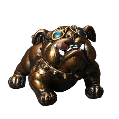 Bully Dog Personality Creative Car Interior Decoration Center Console Simulation
