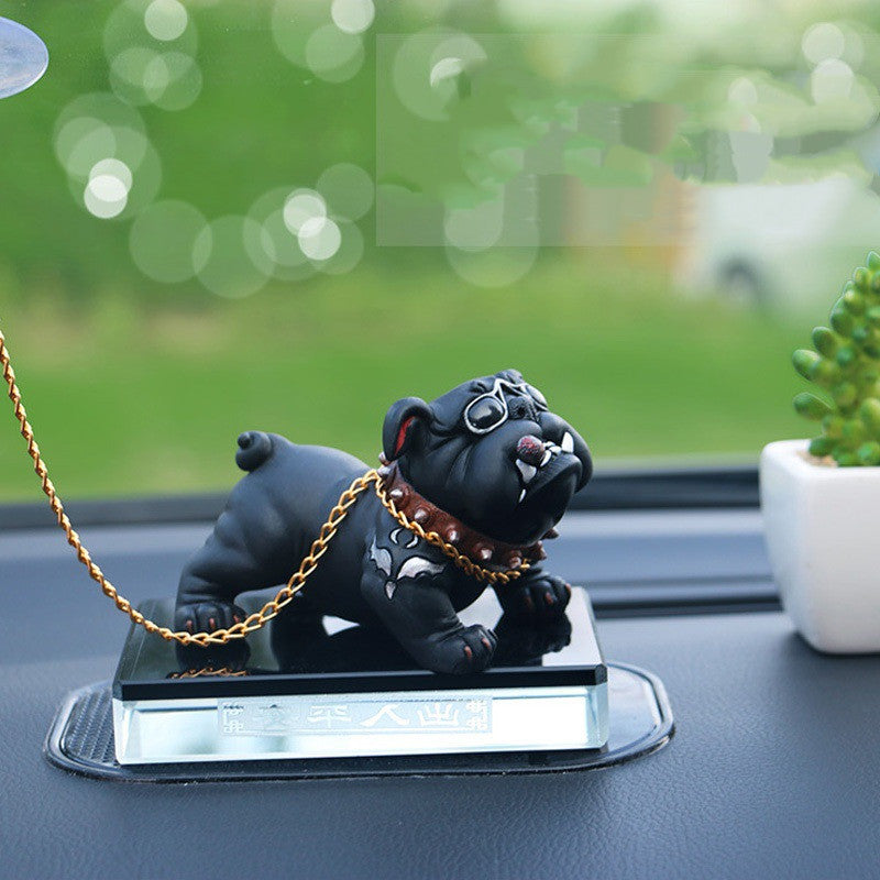 Bully Dog Personality Creative Car Interior Decoration Center Console Simulation